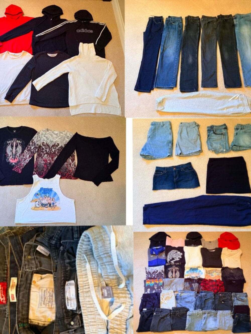 Huge Girls Clothing Lot (34 Pieces) – Size L/XL (13–17 Years)